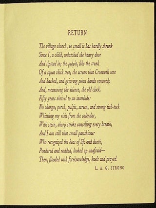 "RETURN": 1956 Christmas Greeting with poem (and change of address).