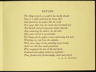 "RETURN": 1956 Christmas Greeting with poem (and change of address).