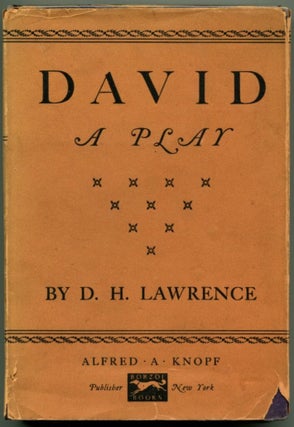 Item #25432 DAVID A Play. D. H. Lawrence
