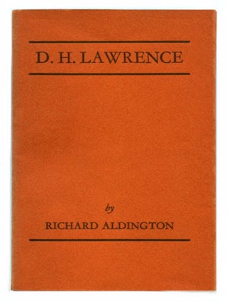 Item #27804 D. H. LAWRENCE. Richard Aldington