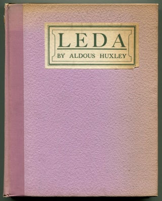 Item #29051 LEDA. Aldous Huxley