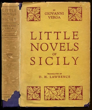 Item #31737 LITTLE NOVELS OF SICILY. D. H. Lawrence, Giovanni Verga