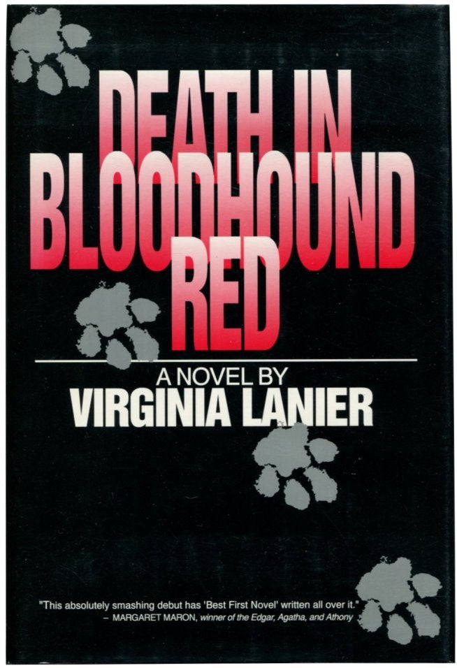 Item #32854 DEATH IN BLOODHOUND RED. Virginia Lanier.