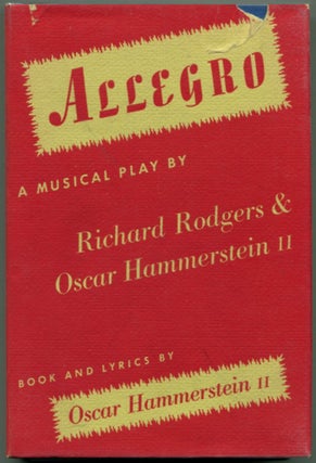 Item #33619 ALLEGRO A Musical Play. Richards Rodgers, Oscar Hammerstein