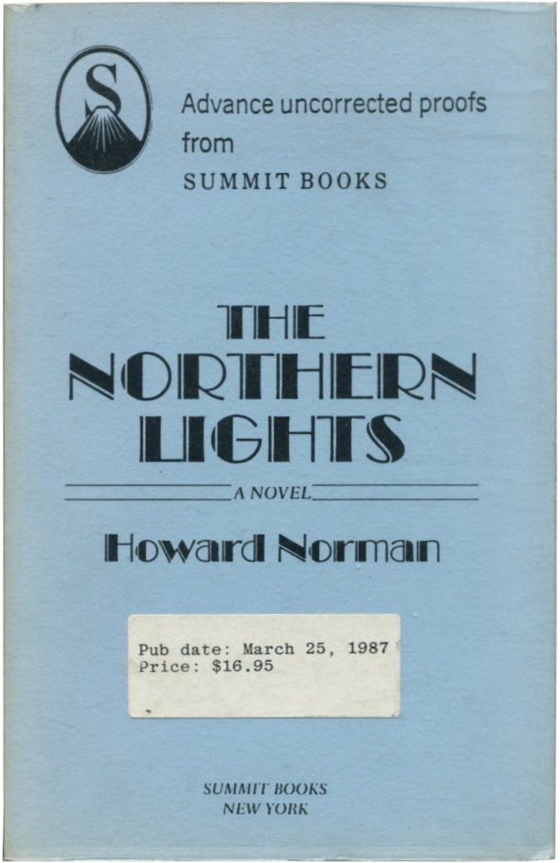Item #33811 THE NORTHERN LIGHTS. Howard Norman.