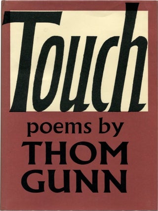 Item #35559 TOUCH. Thom Gunn