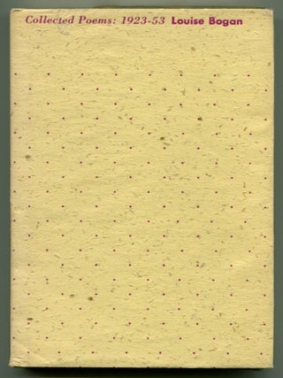 Item #35634 COLLECTED POEMS: 1923-53. Louise Bogan