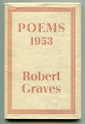 Item #35918 POEMS 1953. Robert Graves