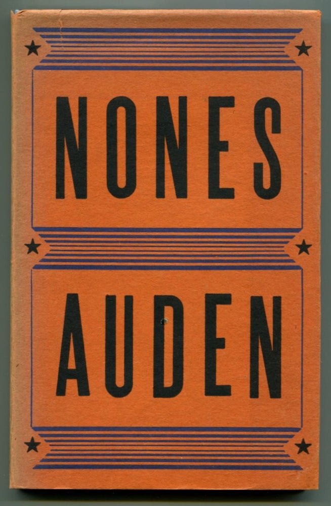 Item #36313 NONES. W. H. Auden.