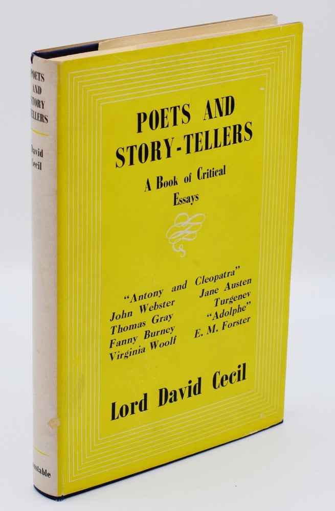 Item #36415 POETS AND STORY-TELLERS. A Book of Critical Essays. Lord David Cecil.