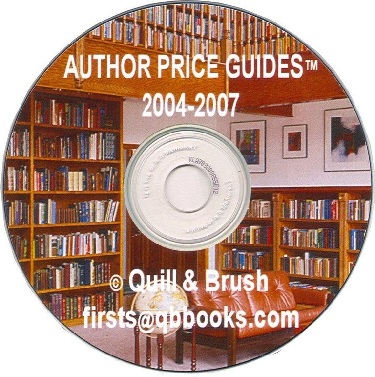 Item #41625 AUTHOR PRICE GUIDES The Complete Set on CD (219 Guides).