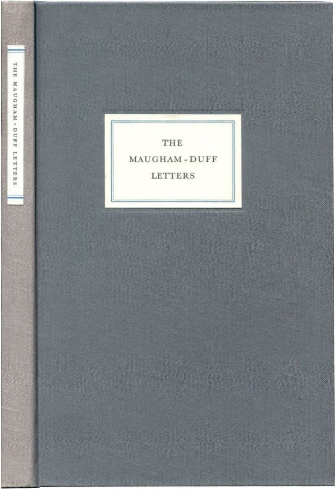 Item #42721 THE LETTERS OF WILLIAM SOMERSET MAUGHAM TO LADY DUFF. W. Somerset Maugham.