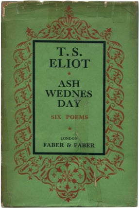 Item #45729 ASH-WEDNESDAY. T. S. Eliot