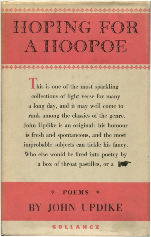 Item #46190 HOPING FOR A HOOPOE: POEMS. John Updike.
