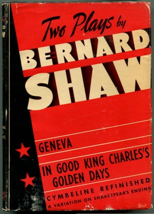 Item #46987 GENEVA, CYMBELINE REFINISHED & IN GOOD KING CHARLES' GOLDEN DAYS. Bernard Shaw, George