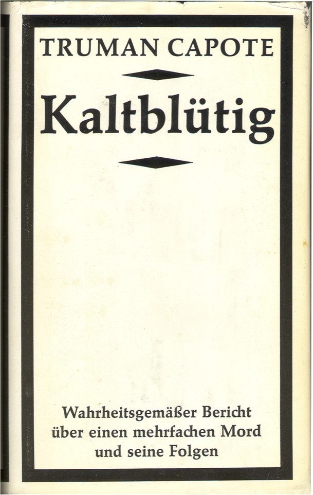 Item #48850 KALTBLUTIG (IN COLD BLOOD). Truman Capote.