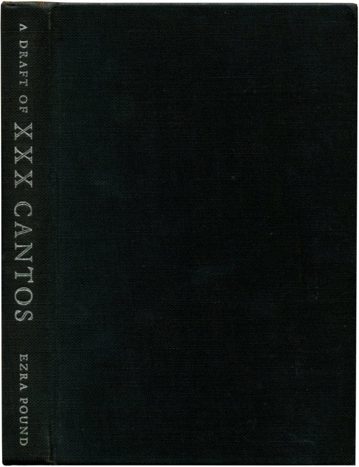 A DRAFT OF XXX CANTOS Ezra Pound a-draft-of-xxx-cantos-ezra-pound