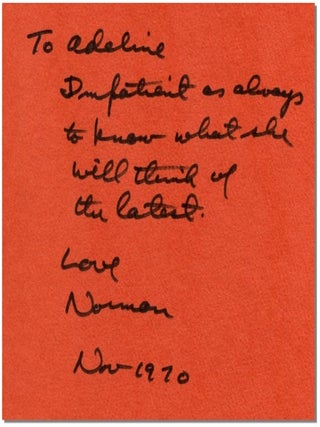 Item #49642 OF A FIRE ON THE MOON. Norman Mailer
