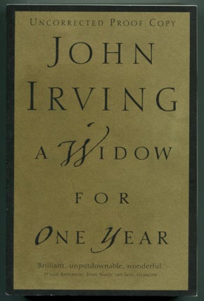 Item #50809 A WIDOW FOR ONE YEAR. John Irving