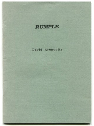 Item #51860 RUMPLE. David Aronovitz