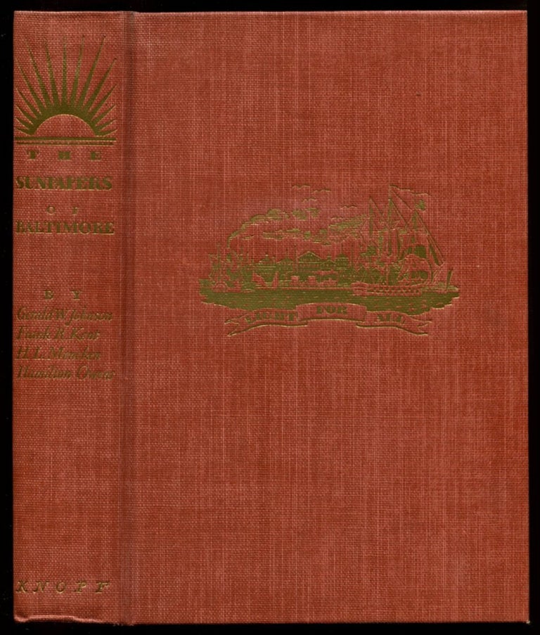 Item #52232 THE SUNPAPERS OF BALTIMORE; 1837-1937. H. L. Mencken.