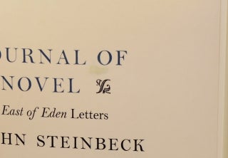 JOURNAL OF A NOVEL: The East of Eden Letters.
