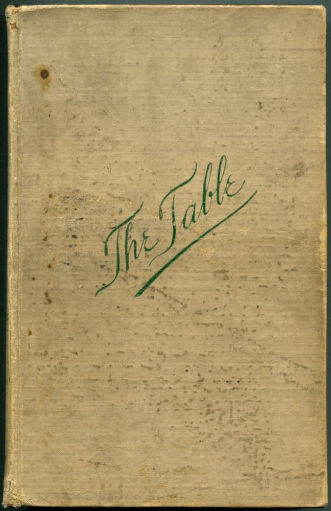 Item #52547 THE TABLE: How to Buy Food, How to Cook It, and How to Serve It. Cookbook, Alessandro Filippini.