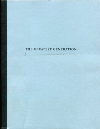 Item #52874 THE GREATEST GENERATION. Tom Brokaw