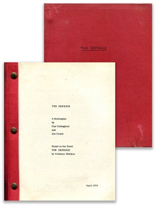 Item #53841 THE DEFENCE [Defense]: A Screenplay; [Unproduced screenplay based on Nabokov's...