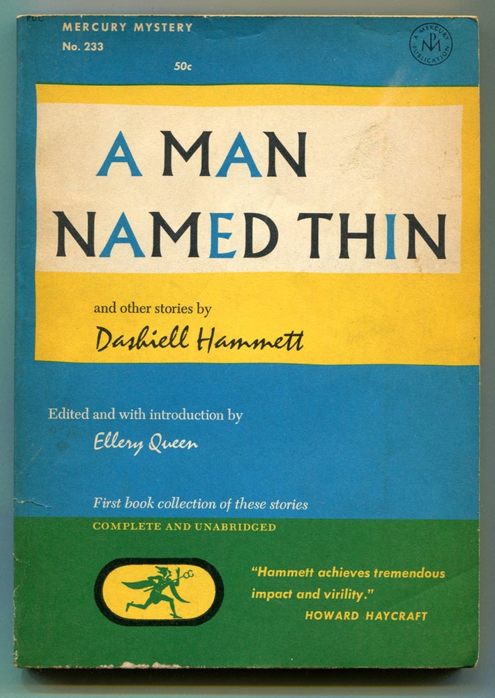 Item #53941 A MAN NAMED THIN: And other stories. Dashiell Hammett.