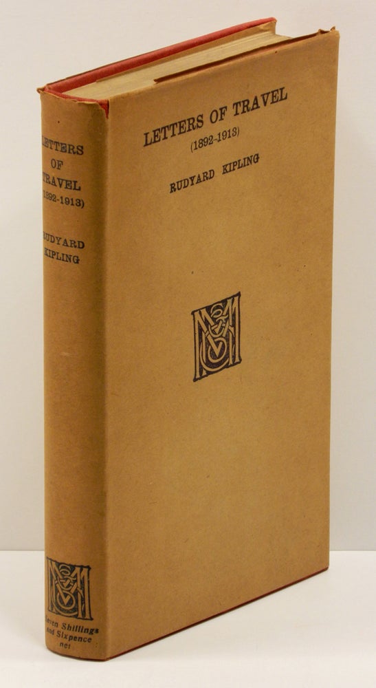 Item #54021 LETTERS OF TRAVEL (1892-1913). Rudyard Kipling.