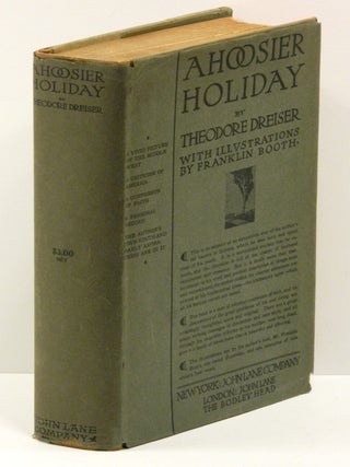 Item #54029 A HOOSIER HOLIDAY. Theodore Dreiser