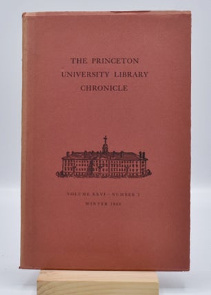THOUGHTBOOK OF FRANCIS SCOTT KEY FITZGERALD; [Together with original appearance in "The Princeton University Library Chronicle," Winter 1965].