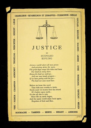 Item #54121 JUSTICE. Rudyard Kipling