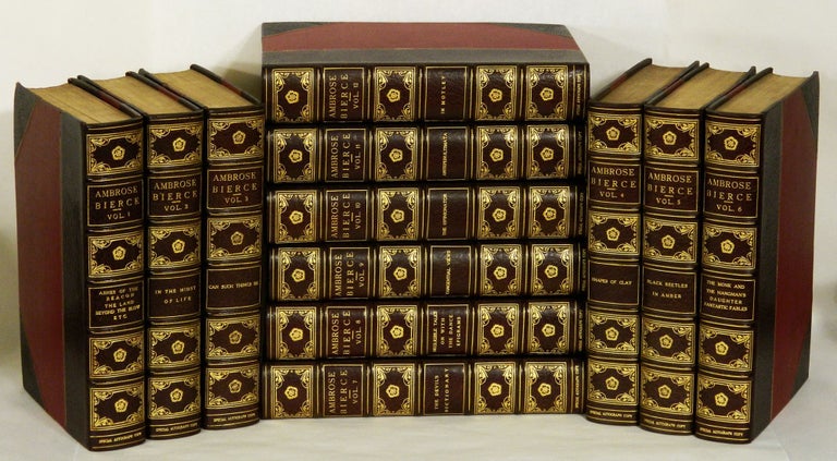 Item #54511 DELUXE EDITION OF THE COLLECTED WORKS OF AMBROSE BIERCE: Volumes I - XII; Though not called for, EACH OF THE TWELVE VOLUMES IS SIGNED BY BIERCE. Ambrose Bierce.