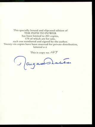Item #54637 THE PATH TO POWER. Margaret Thatcher