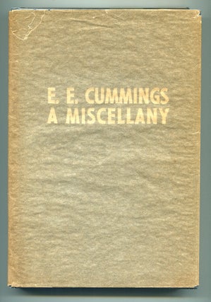 Item #54659 A MISCELLANY. E. E. Cummings, George J. Firmage