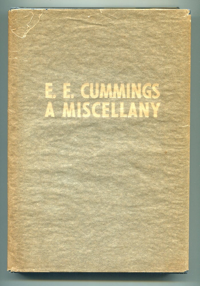 Item #54659 A MISCELLANY. E. E. Cummings, George J. Firmage.