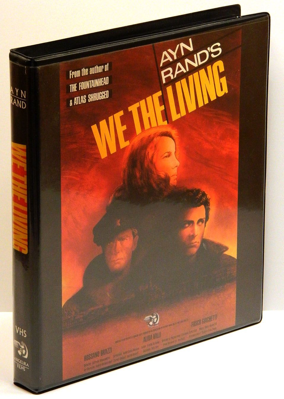 WE THE LIVING The 1942 Italian Film Adaptation on VHS Double Cassette in Clamshell Case with Promotional Materials. by Ayn Rand on Quill Brush Inc