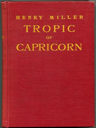 Item #54992 TROPIC OF CAPRICORN. Henry Miller