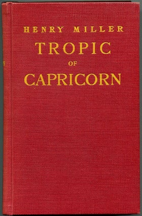 Item #54992 TROPIC OF CAPRICORN. Henry Miller