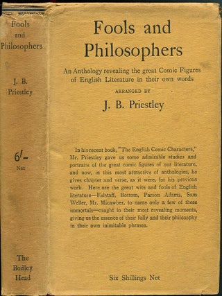 Item #55015 FOOLS AND PHILOSOPHERS: A Gallery of Comic Figures from English Literature. J. B....