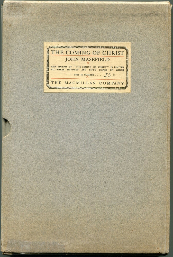 Item #55042 THE COMING OF CHRIST. John Masefield.