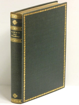 Item #55136 POPE'S OWN MISCELLANY: Being a reprint of POEMS ON SEVERAL OCCASIONS 1717; Containing...