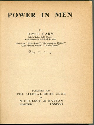 POWER IN MEN.