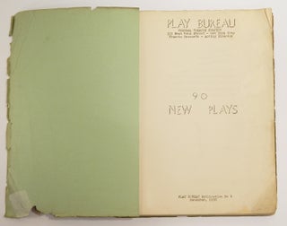 90 NEW PLAYS: Play Bureau Publication No. 4, December, 1936.