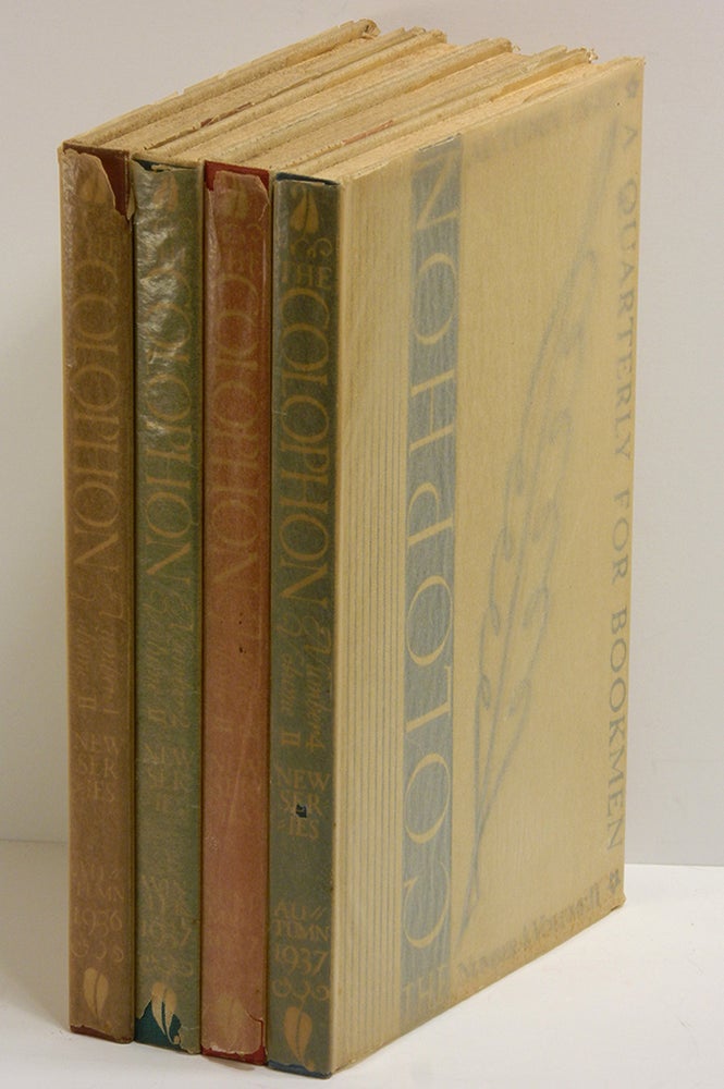 Item #55462 THE COLOPHON NEW SERIES [4 volumes]: A Quarterly for Bookmen, Volume II, Numbers 1 - 4. Books on Books.