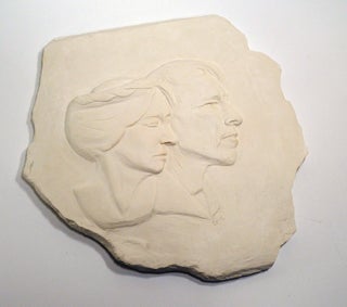 Item #55469 THEY MADE THEIR DREAMS FOR THEMSELVES: Plaster Bas Relief Sculpture of Robinson and...
