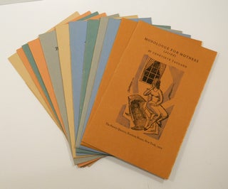 THE POETRY QUARTOS: Twelve Brochures, each Containing a New Poem by an American Poet.