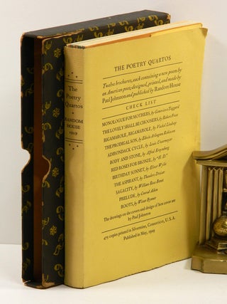 THE POETRY QUARTOS: Twelve Brochures, each Containing a New Poem by an American Poet.